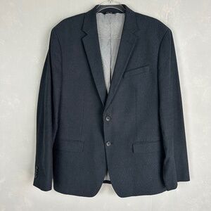 Banana Republic Factory men size 44R blazer sport jacket slim fit navy cotton